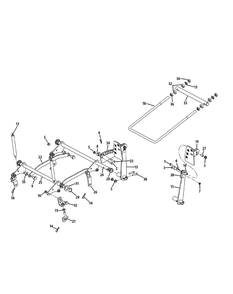 Lift Assembly Diagram and Parts List for Z-FORCEPRO48-KH 53BH3AGN050-22HP Cub Cadet Lawn Tractor